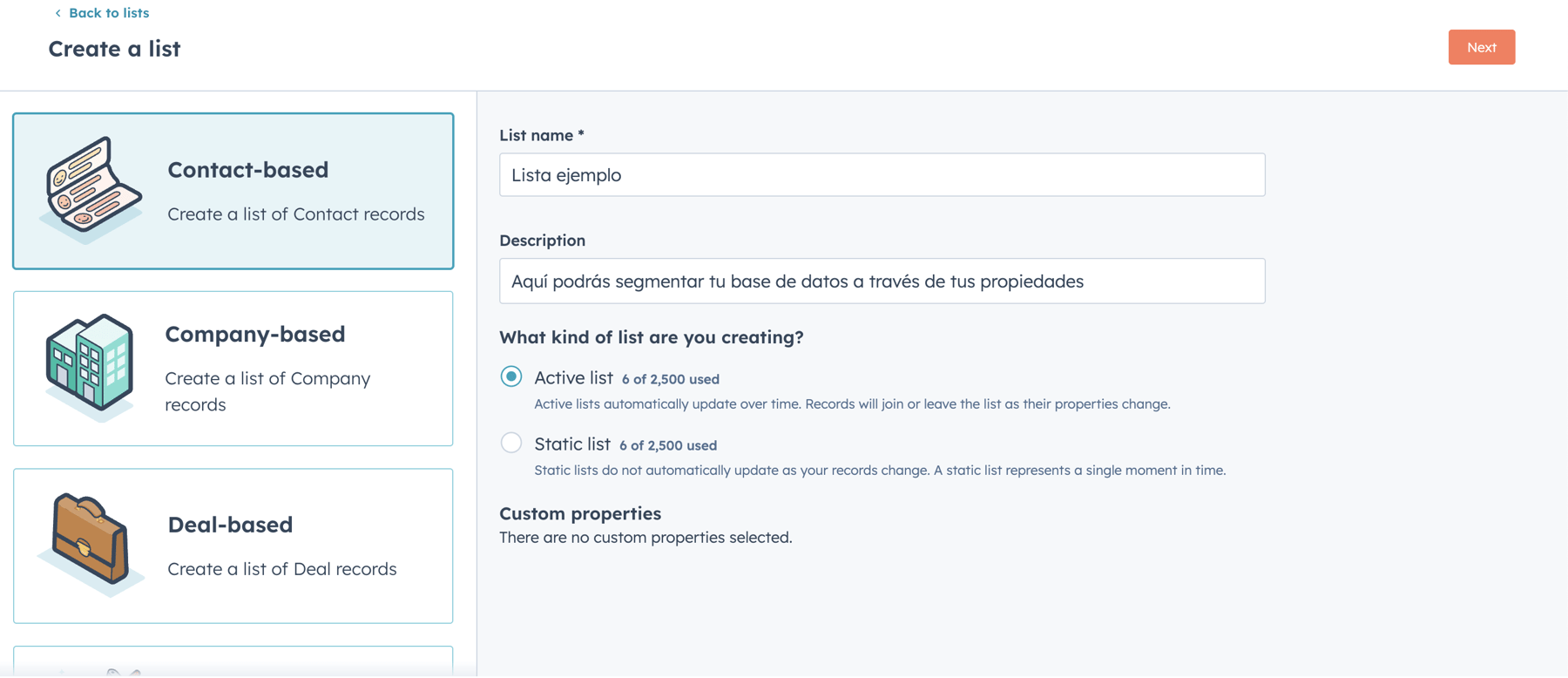 hubspot lists