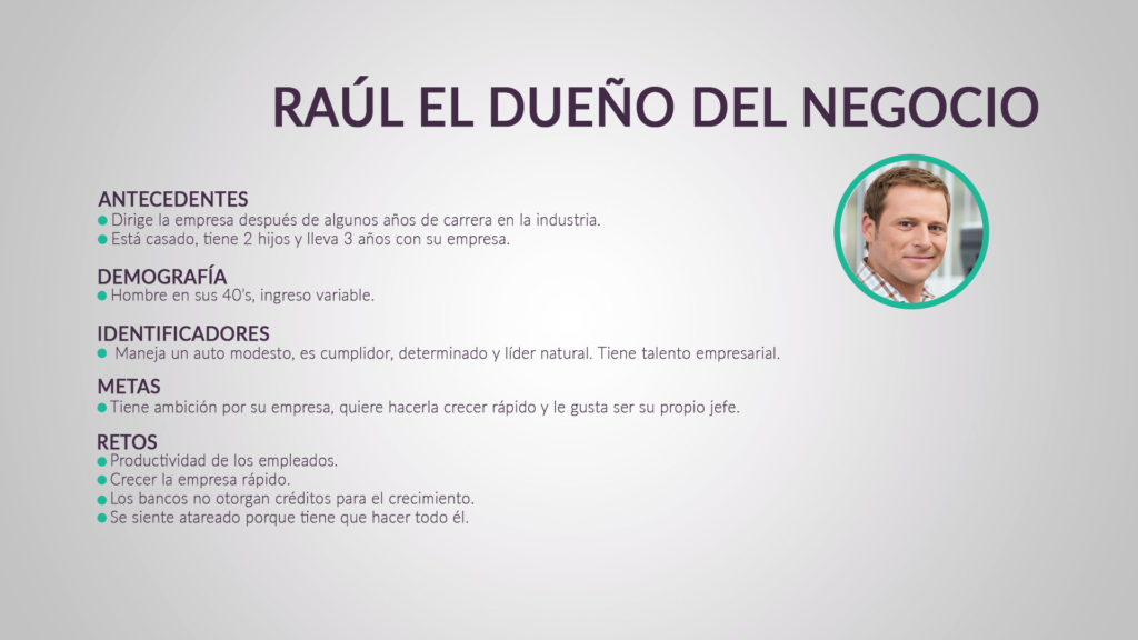 Buyer persona profile data