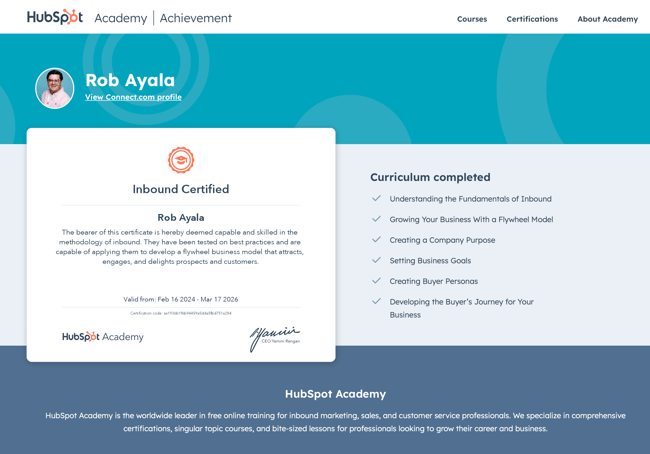 digitalegy inbound certification